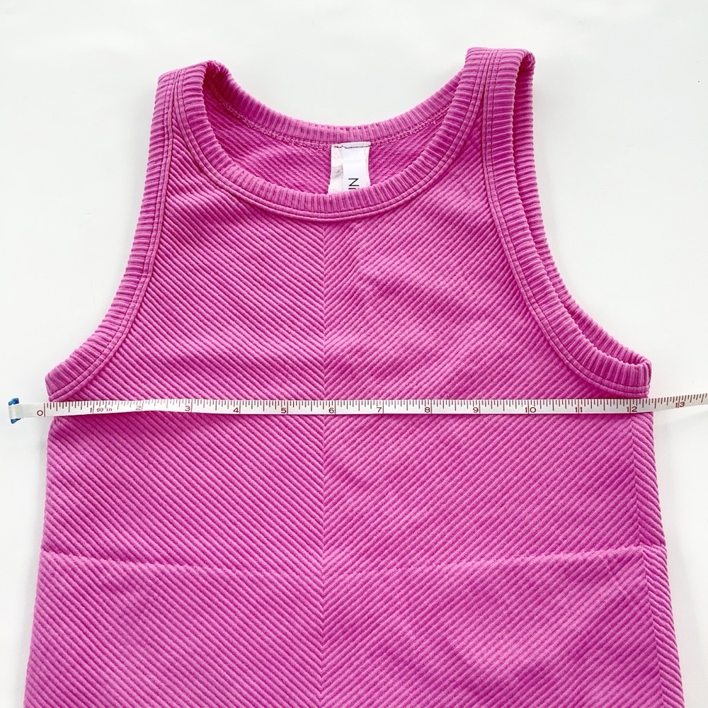 Nikibiki Ribbed Hot Pink Tank Top - Picture 3 of 5
